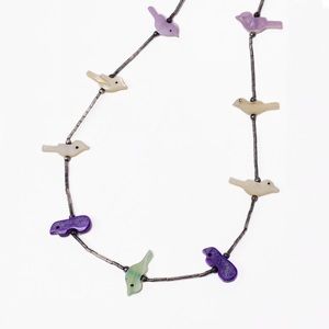 Vintage Sterling Silver Fetish Necklace